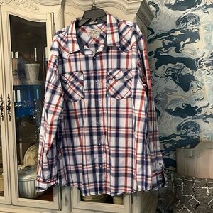 Cody James vintage pearl snap Big & Tall Cowboy Western Shirt 3Xl tall